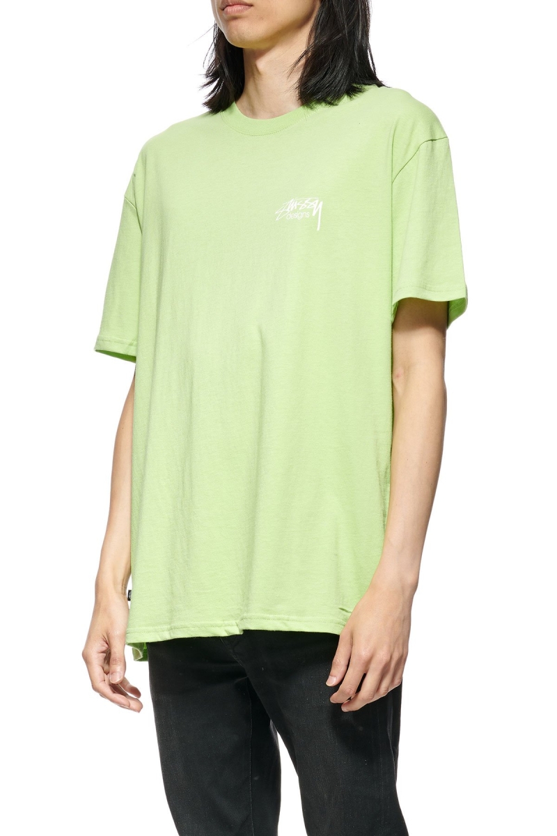 Green Men's Stussy Designs SS Tee Sportswear | CA0000758