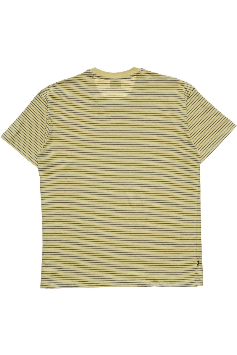 Green Men's Stussy Emerald Stripe SS T Shirts | CA0000166