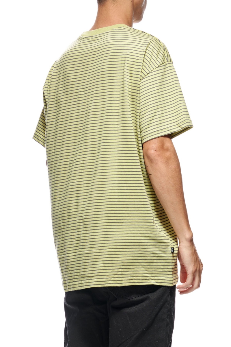 Green Men's Stussy Emerald Stripe SS T Shirts | CA0000166