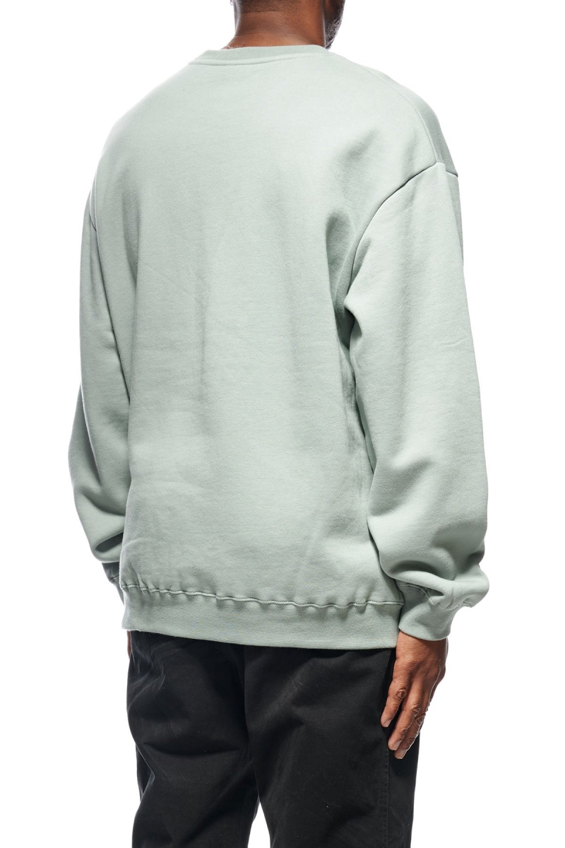 Green Men's Stussy Graffiti Crew Sweaters | CA0000837