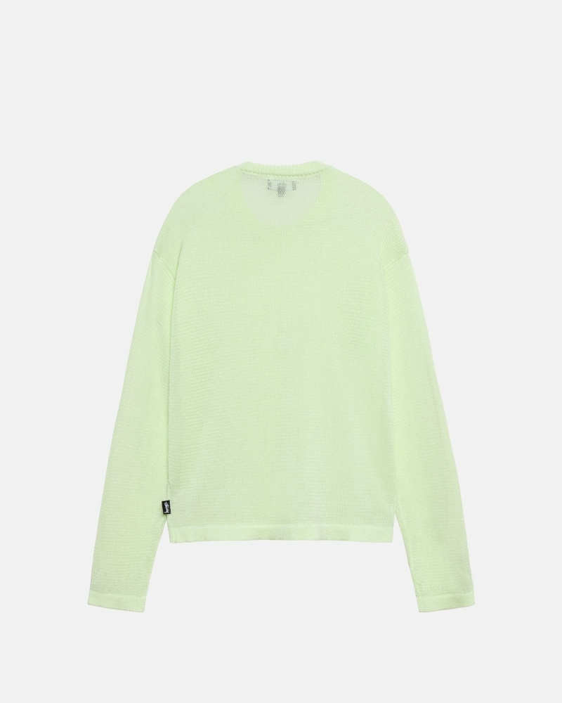 Green Men's Stussy Light Sensitive Knit Sweater | CA0000533