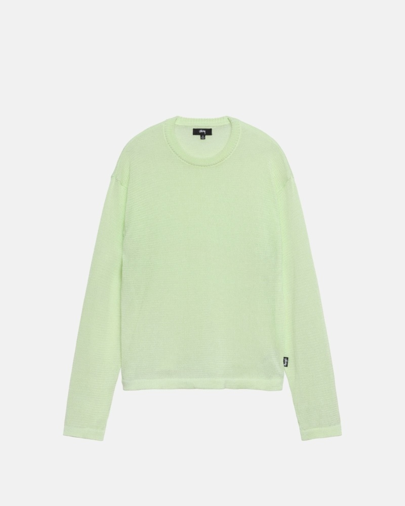 Green Men\'s Stussy Light Sensitive Knit Sweater | CA0000533