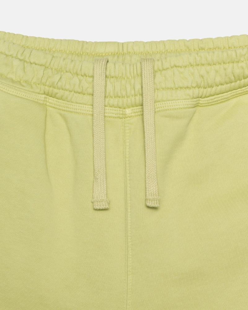 Green Men's Stussy Overdyed Stock Logo Shorts | CA0000657