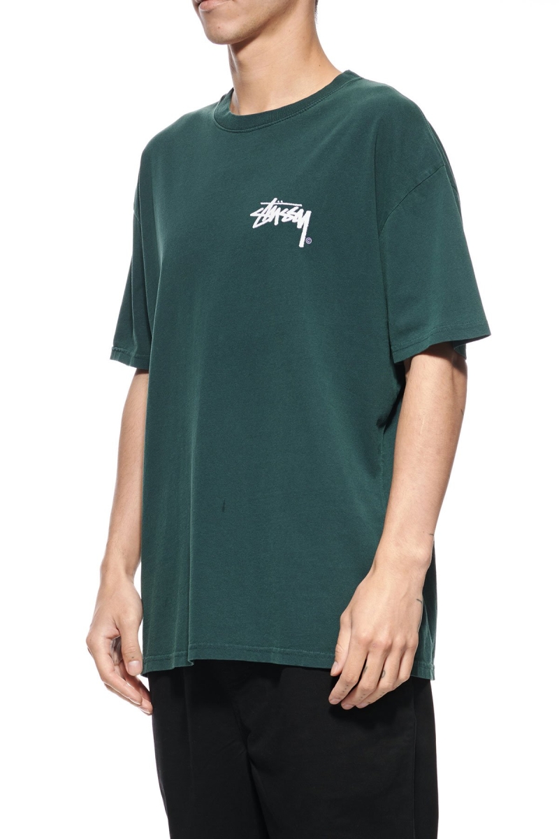 Green Men's Stussy Shadow Stock SS T Shirts | CA0000266