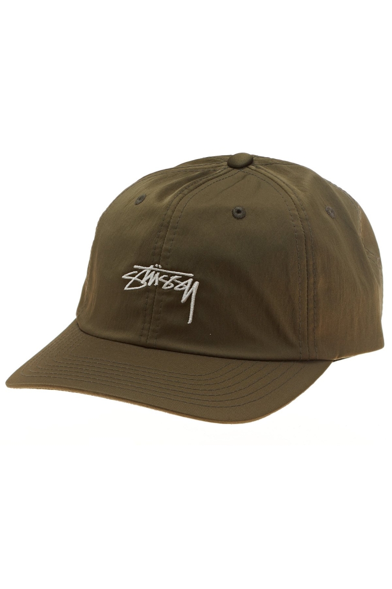 Green Men\'s Stussy Stock Low Pro Hats | CA0000496