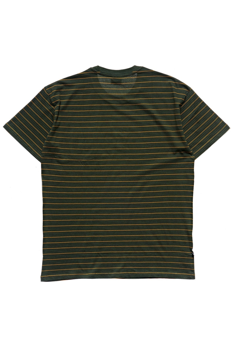 Green Men's Stussy Stock Pocket SS T Shirts | CA0000274