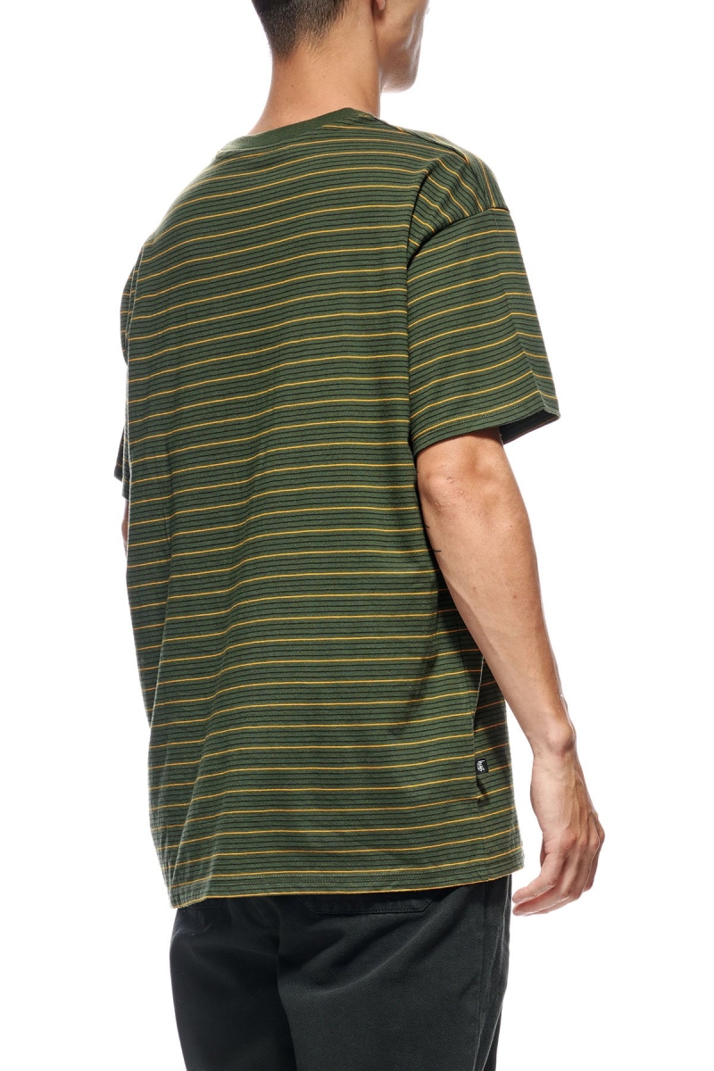 Green Men's Stussy Stock Pocket SS T Shirts | CA0000274