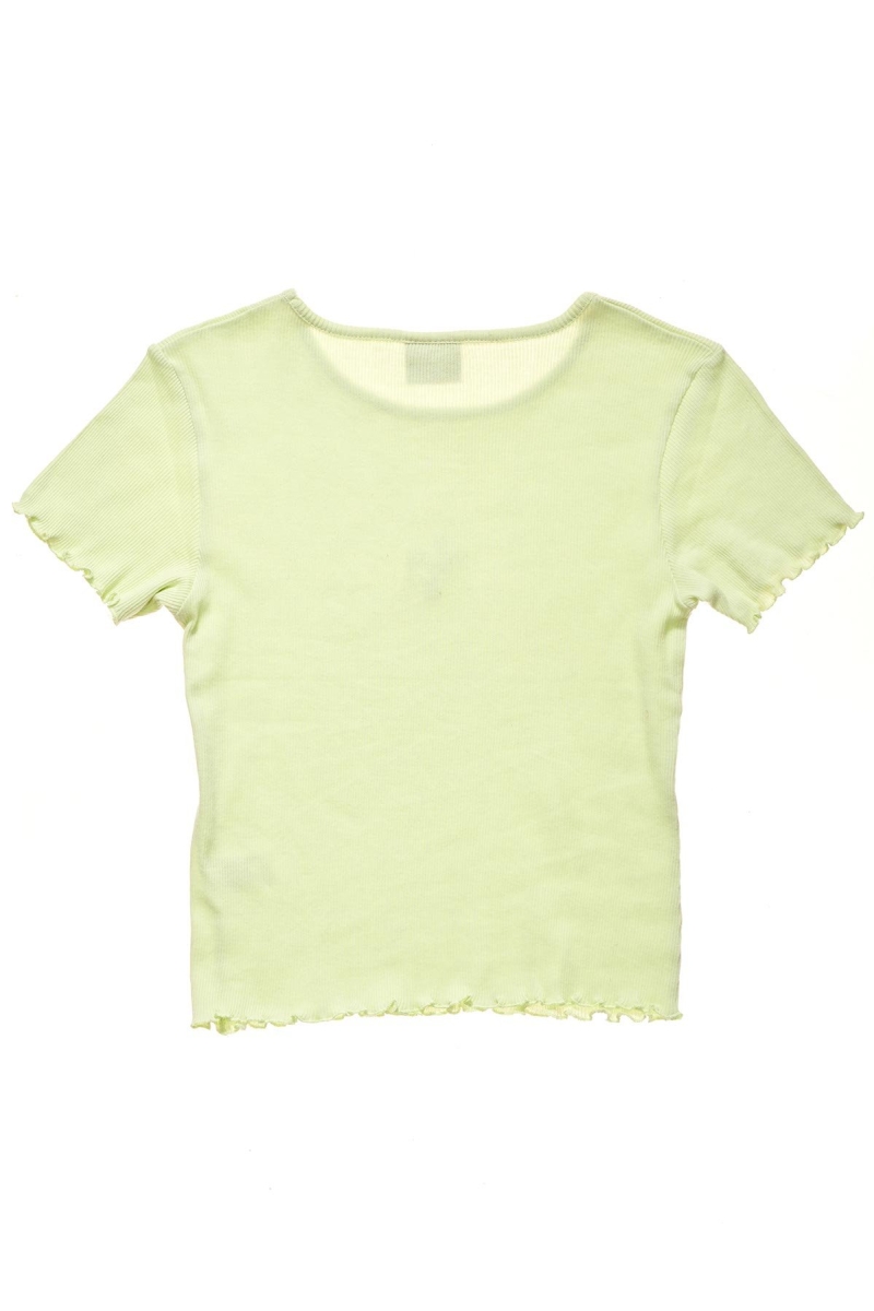 Green Women's Stussy Fairmont Fluted T Shirts | CA0000168