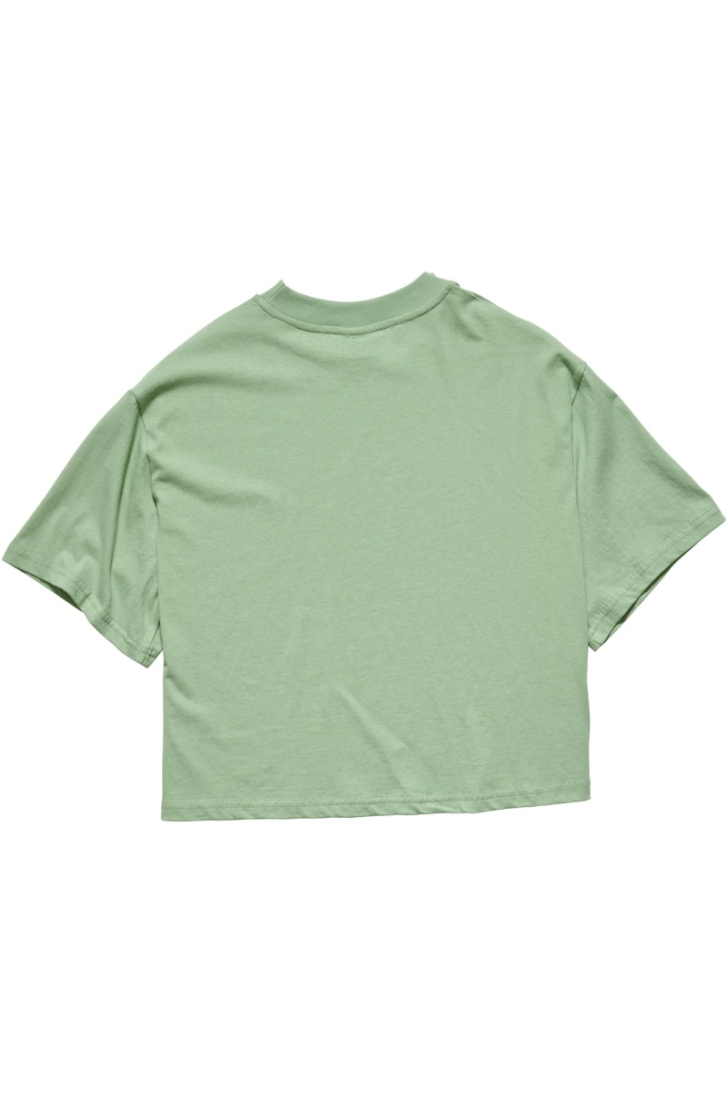 Green Women's Stussy Graffiti Boxy T Shirts | CA0000175