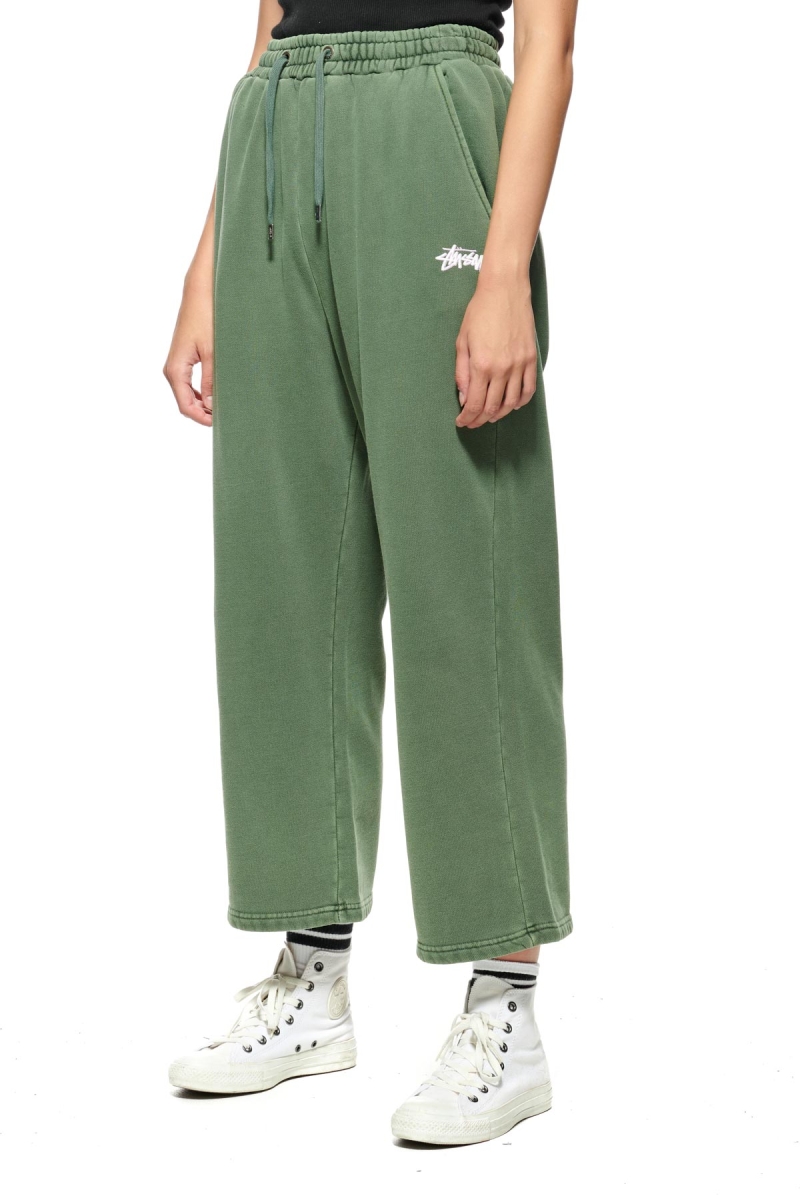 Green Women's Stussy Parkway Trackpant Track Pants | CA0000992