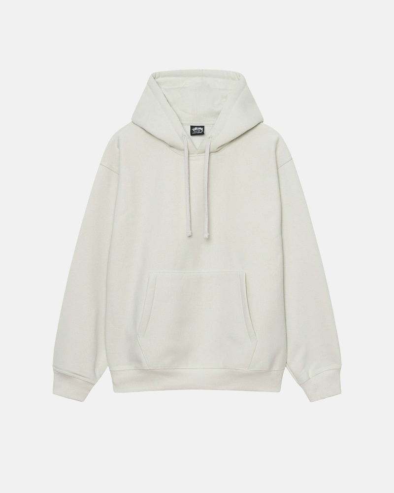 Grey Men's Stussy Back Applique Hoodies | CA0000004