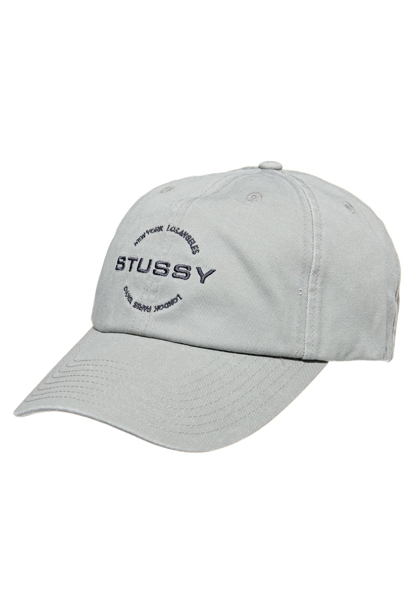 Grey Men\'s Stussy City Circle Low Pro Hats | CA0000417