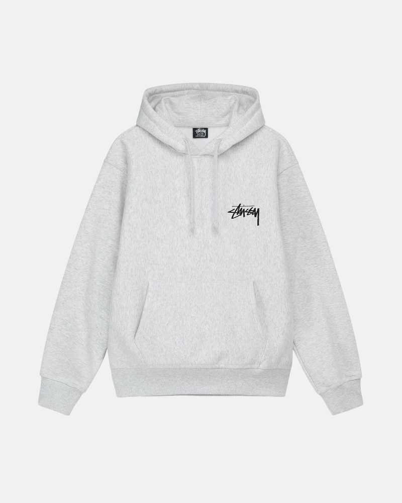 Grey Men's Stussy Diced Out Hoodies | CA0000035