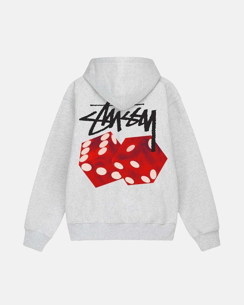 Grey Men\'s Stussy Diced Out Hoodies | CA0000035