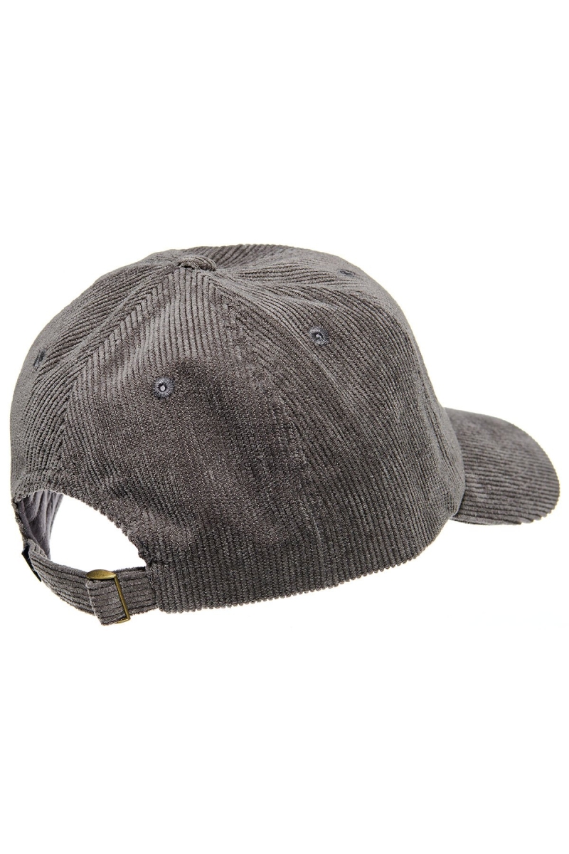 Grey Men's Stussy Graffiti Cord Low Pro Hats | CA0000446