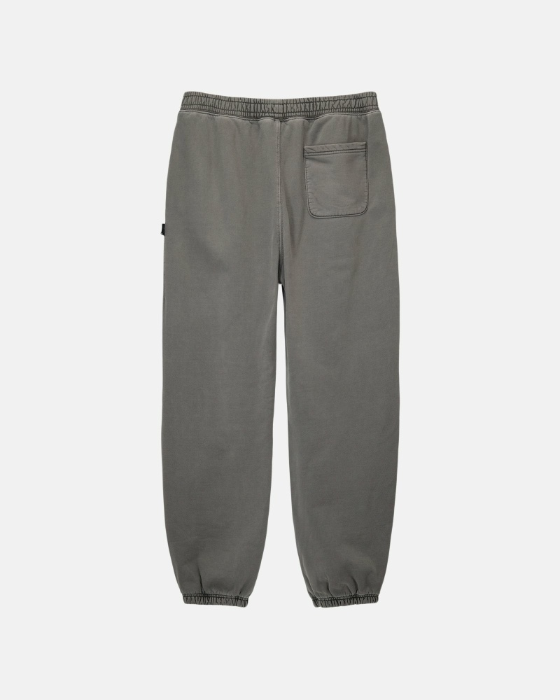 Grey Men's Stussy Pigment Dyed Fleece Pants | CA0000576