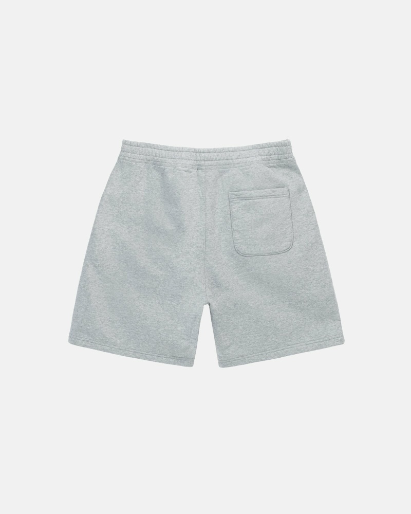 Grey Men's Stussy Stock Logo Shorts | CA0000686