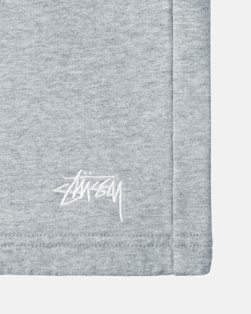 Grey Men's Stussy Stock Logo Shorts | CA0000686