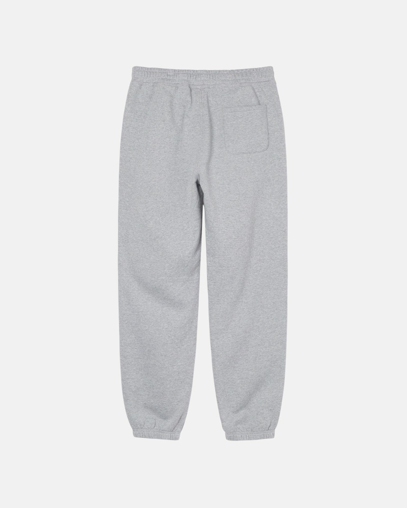 Grey Men's Stussy Stock Logo Sweatpants | CA0000888