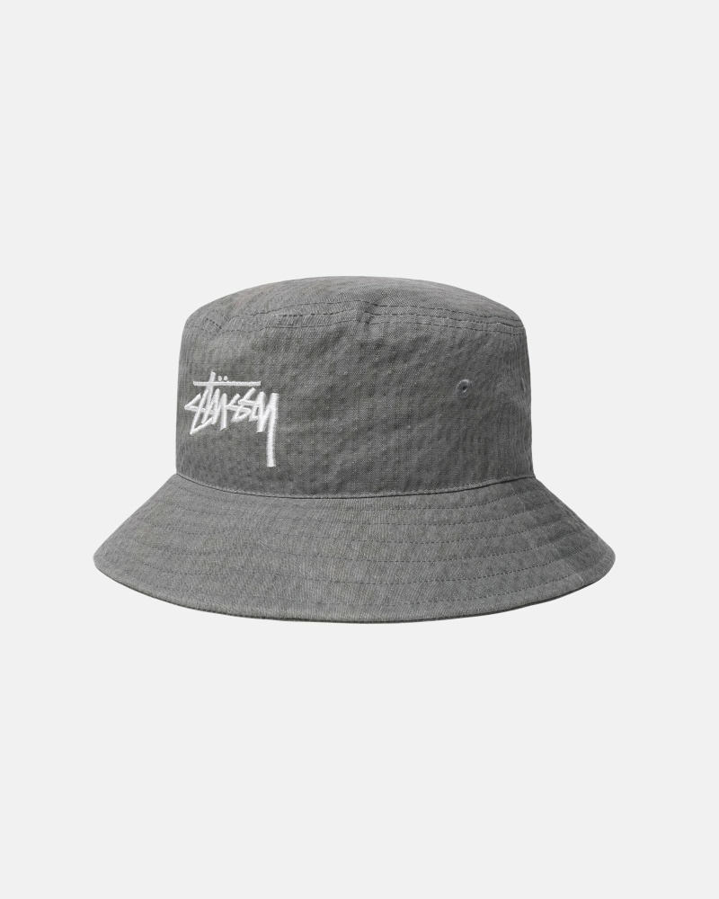 Grey Men's Stussy Thermochromatic Bucket Hats | CA0000502