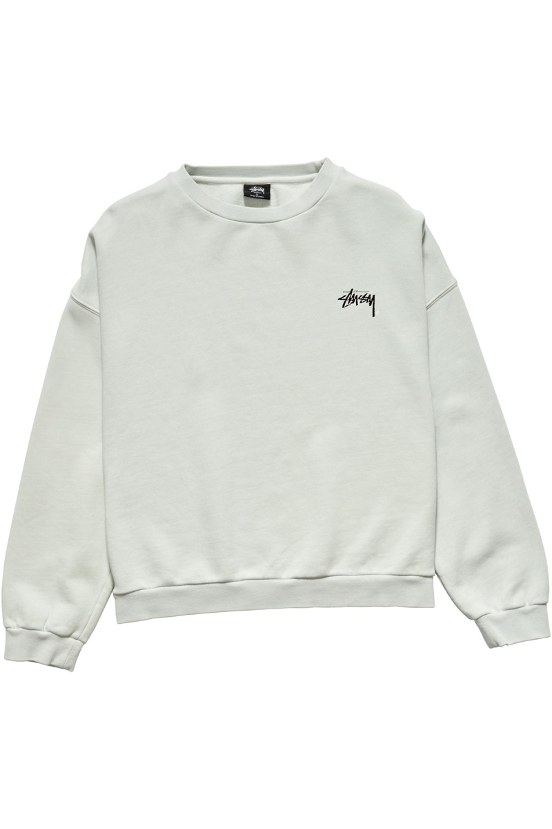 Grey Women\'s Stussy Parkway OS Crew Sweaters | CA0000848