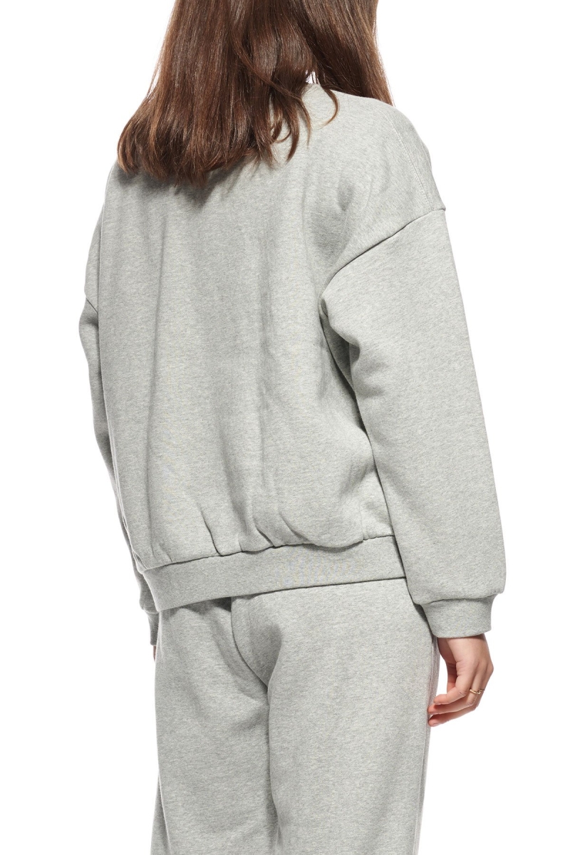 Grey Women's Stussy Sport OS Crew Sportswear | CA0000789