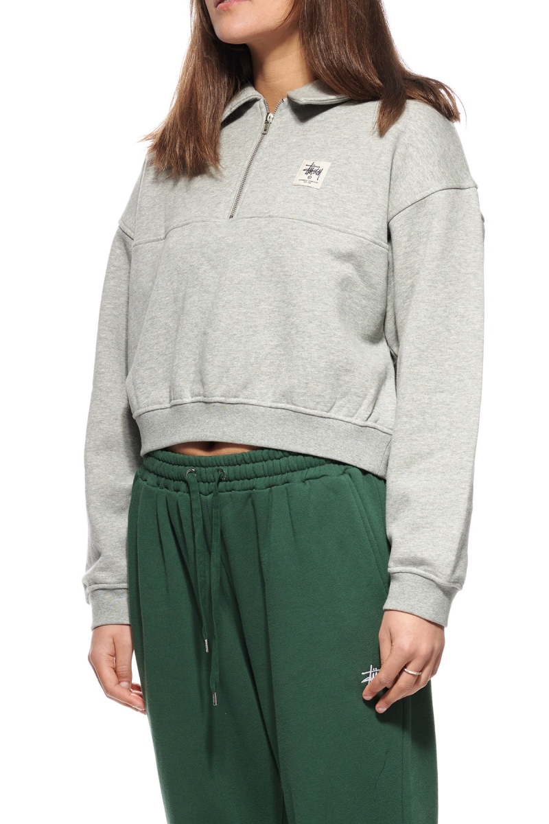 Grey Women's Stussy Workgear Sweatshirt Sweaters | CA0000861