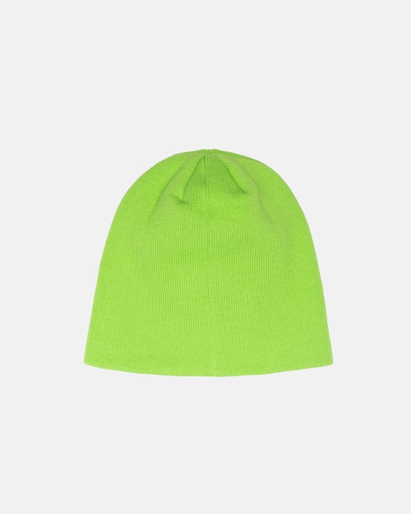 Light Green Men's Stussy Basic Skullcap Beanie | CA0000386