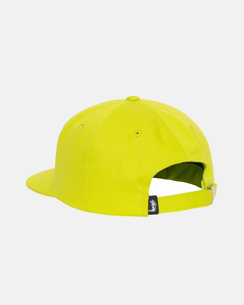 Light Green Men's Stussy Basic Strapback Caps | CA0000396