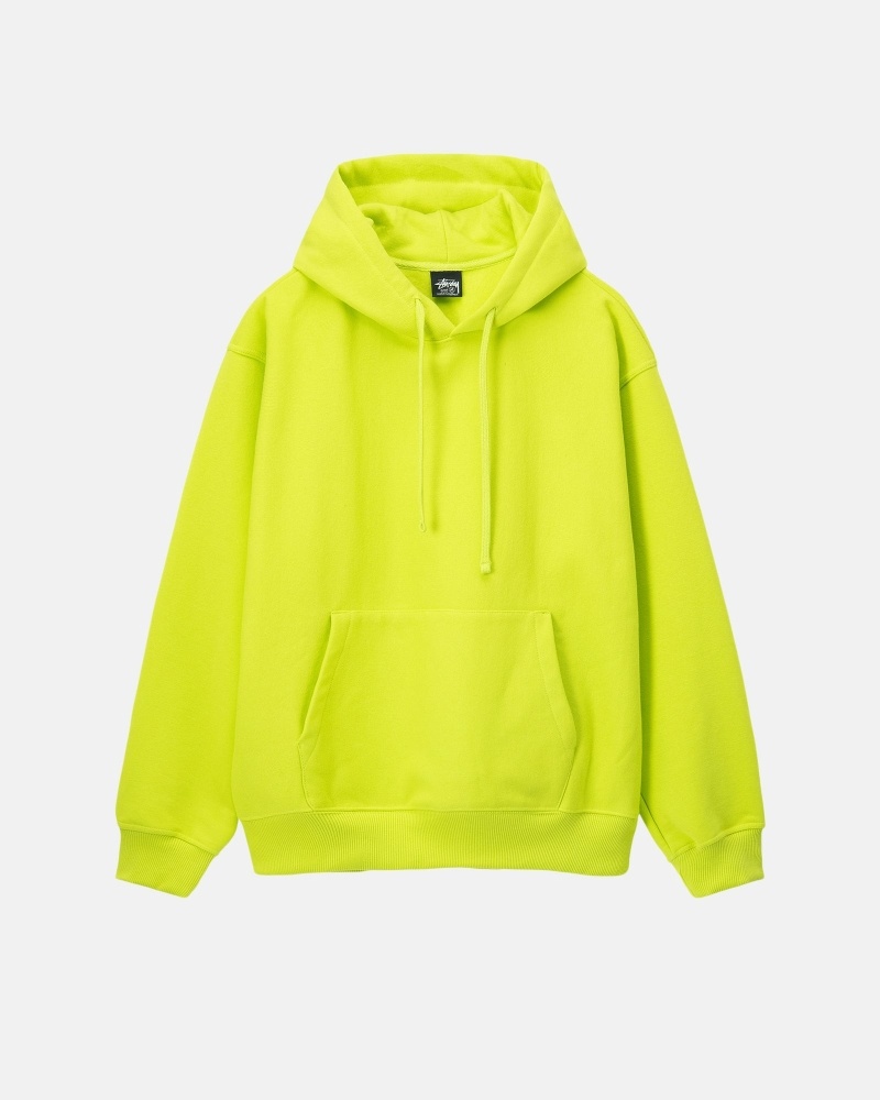 Light Green Men's Stussy Hood Applique Hoodies | CA0000044