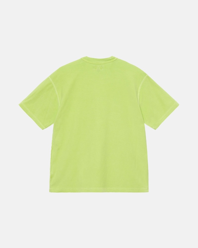 Light Green Men's Stussy Lazy T Shirts | CA0000242