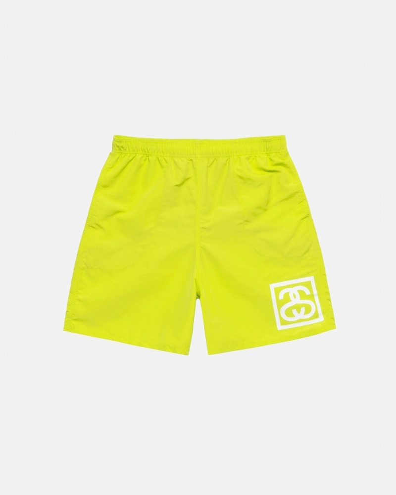 Light Green Men\'s Stussy Ss-Link Shorts | CA0000682