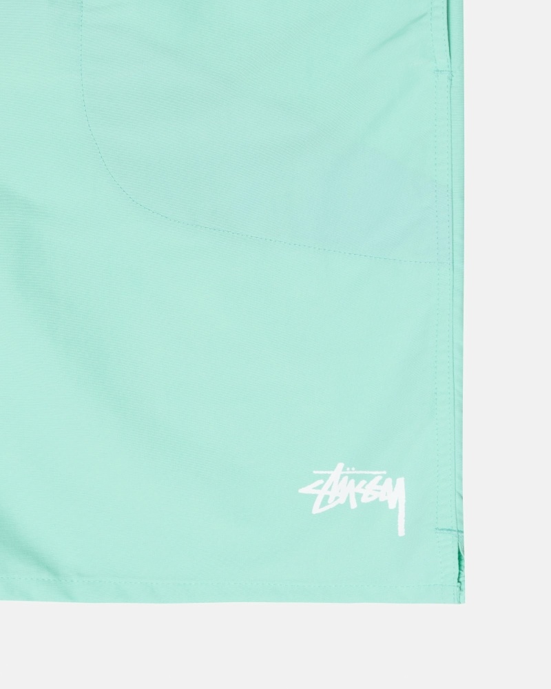 Light Turquoise Men's Stussy Stock Shorts | CA0000695