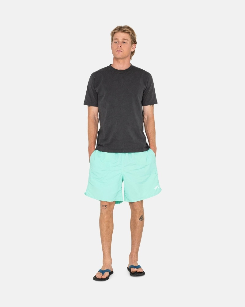 Light Turquoise Men's Stussy Stock Shorts | CA0000695