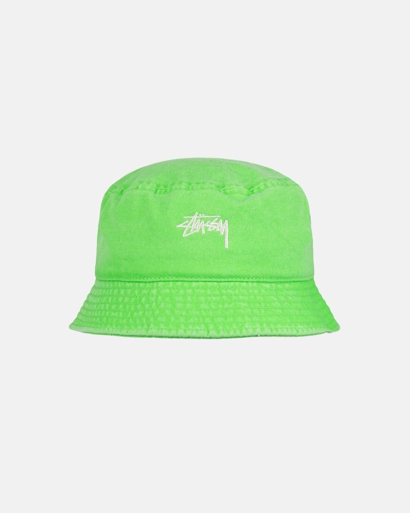 Mint Men\'s Stussy Washed Stock Bucket Hats | CA0000511