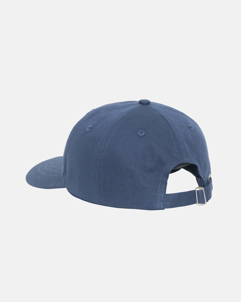 Navy Men's Stussy Basic Stock Low Pro Caps | CA0000390