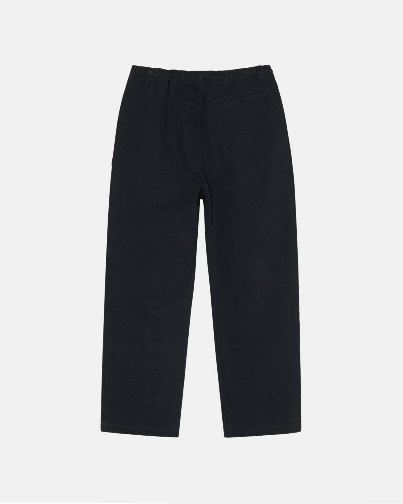 Navy Men's Stussy Brushed Beach Pants | CA0000546