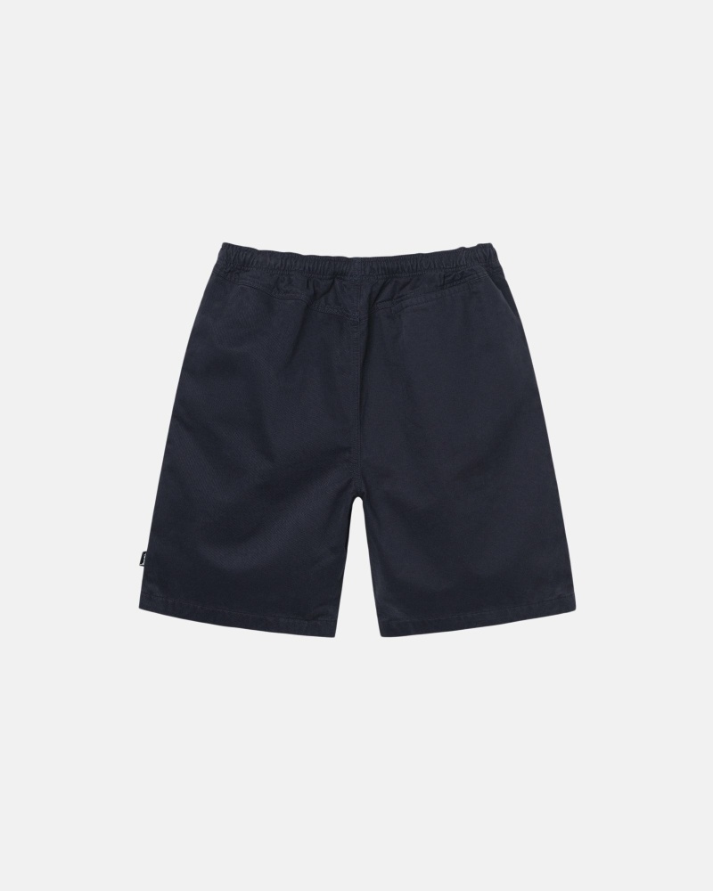 Navy Men's Stussy Brushed Shorts | CA0000632