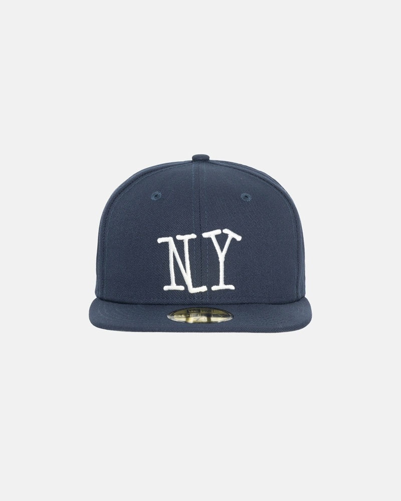 Navy Men\'s Stussy Ny New Era Caps | CA0000473