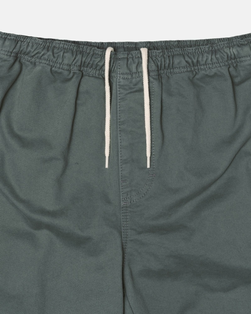 Olive Men's Stussy Brushed Shorts | CA0000631