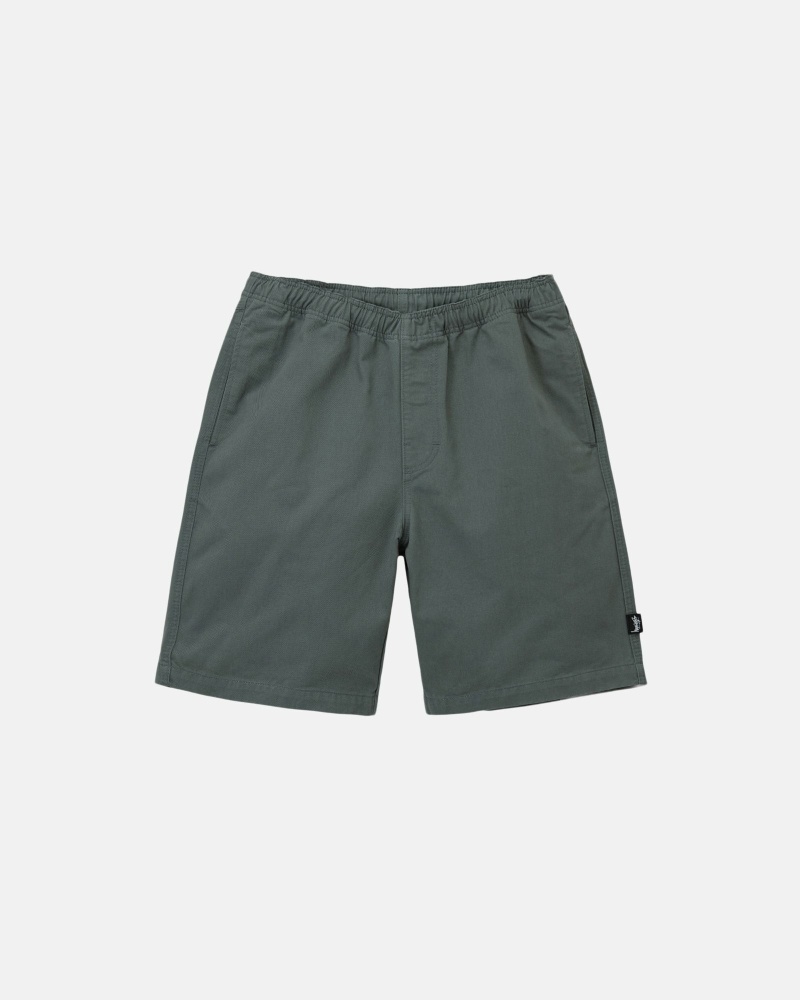 Olive Men\'s Stussy Brushed Shorts | CA0000631