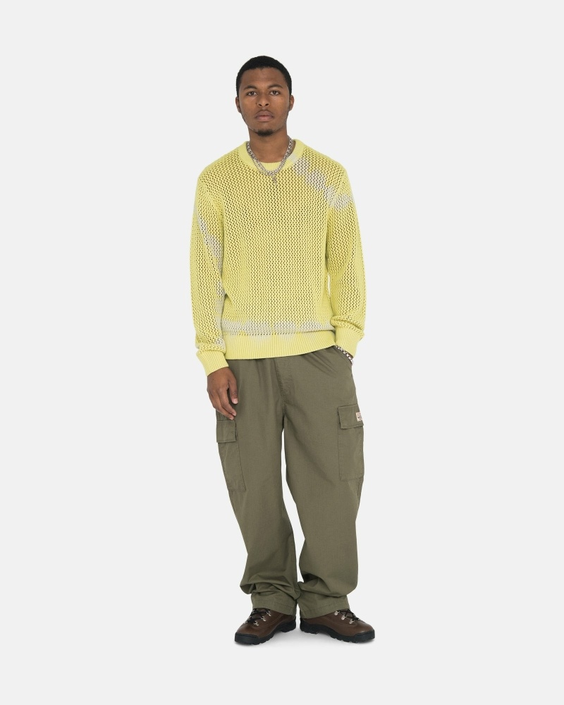 Olive Men's Stussy Ripstop Cargo Beach Pants | CA0000585