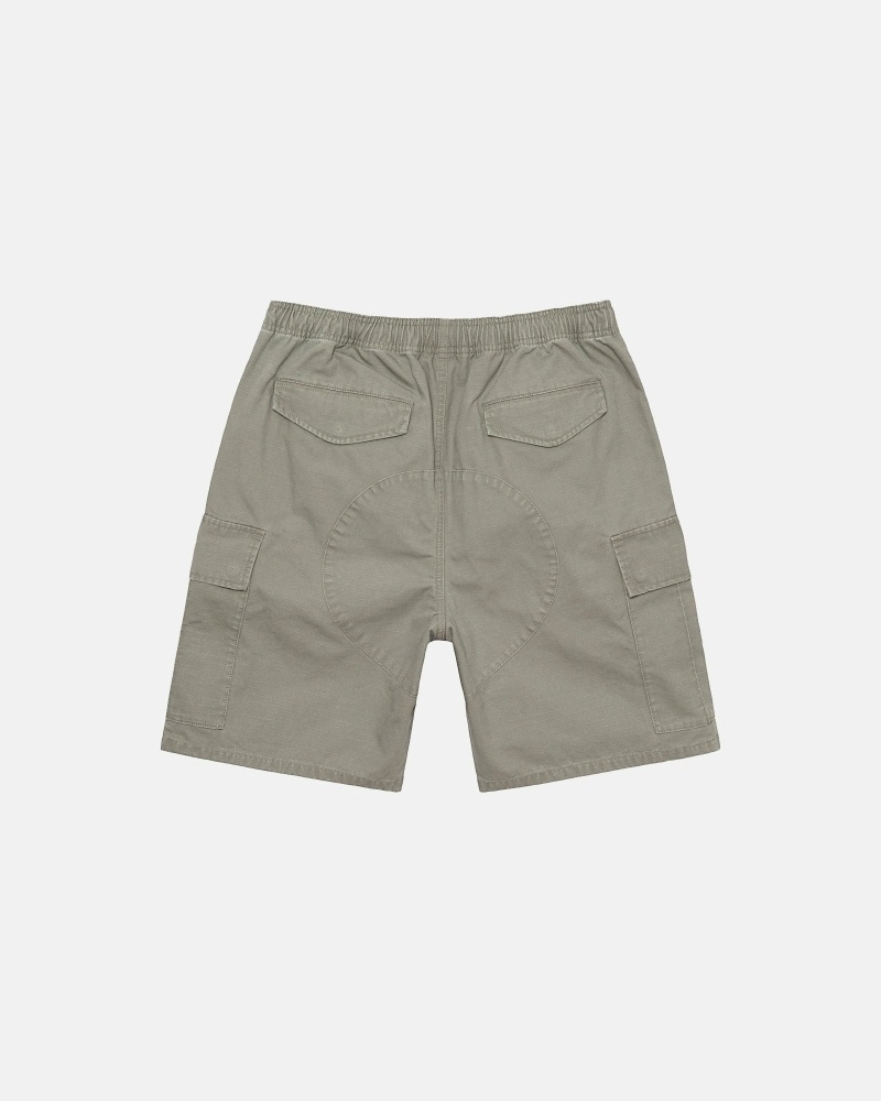 Olive Men's Stussy Ripstop Cargo Shorts | CA0000670