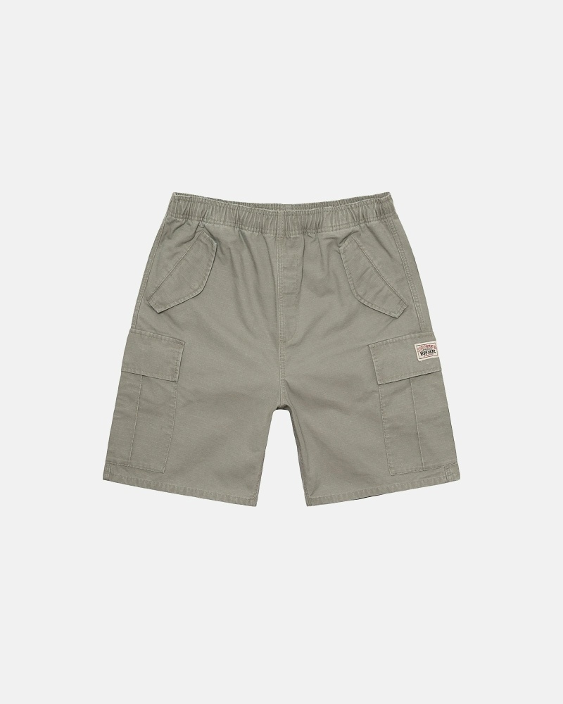 Olive Men\'s Stussy Ripstop Cargo Shorts | CA0000670