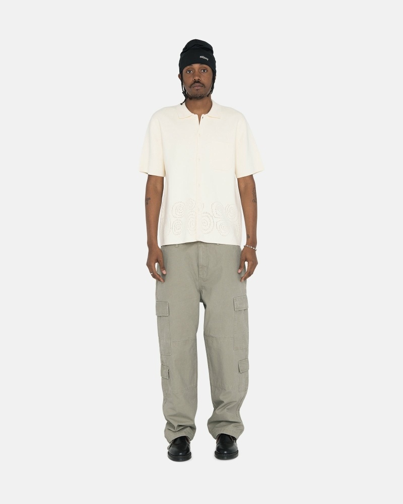 Olive Men's Stussy Ripstop Surplus Cargo Pants | CA0000593