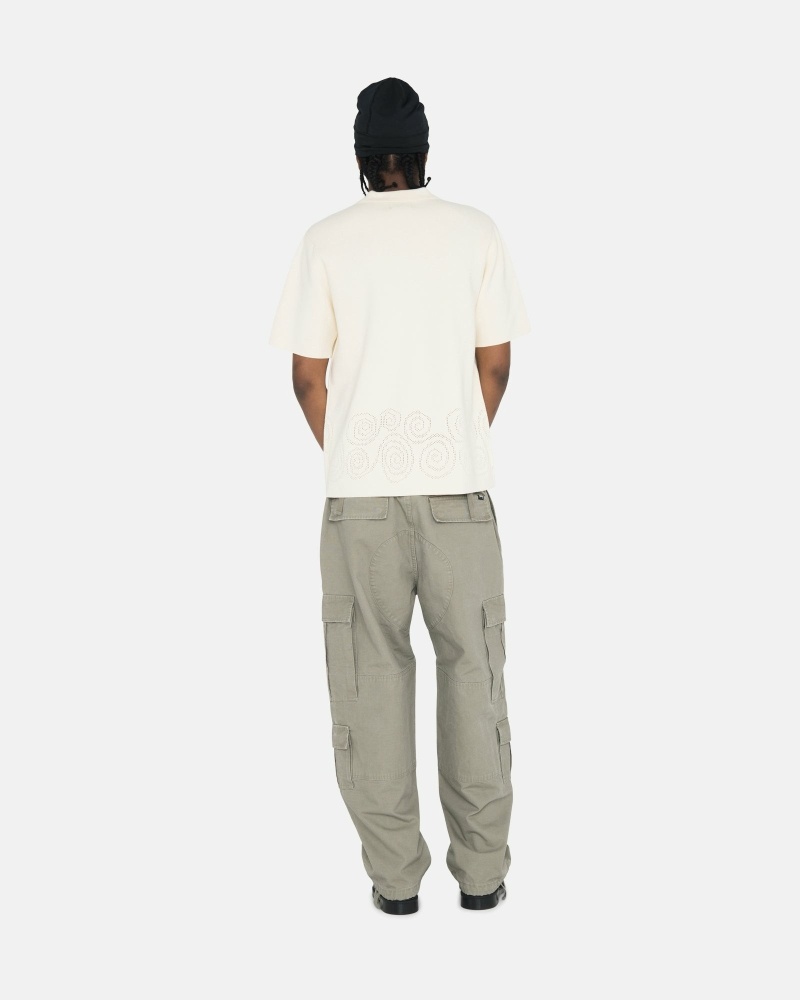 Olive Men's Stussy Ripstop Surplus Cargo Pants | CA0000593