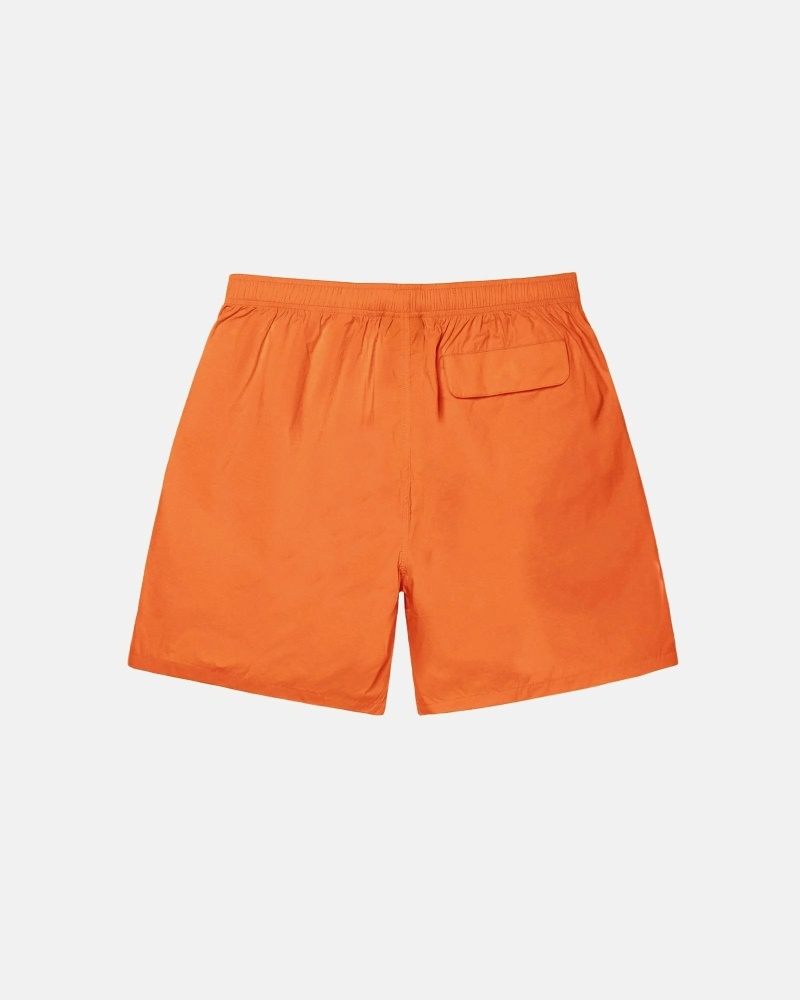 Orange Men's Stussy Big Stock Nylon Short Shorts | CA0000624