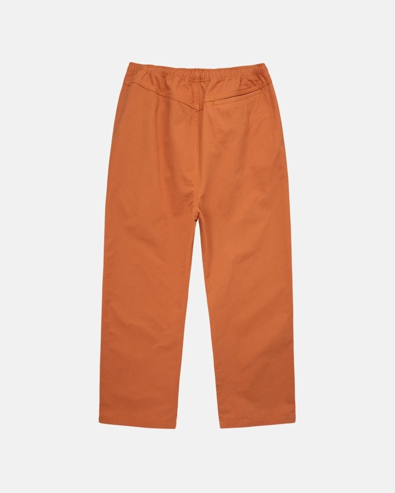 Orange Men's Stussy Brushed Beach Pants | CA0000545