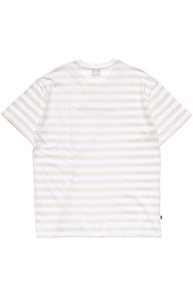 Orange Men's Stussy International Stripe SS T Shirts | CA0000225