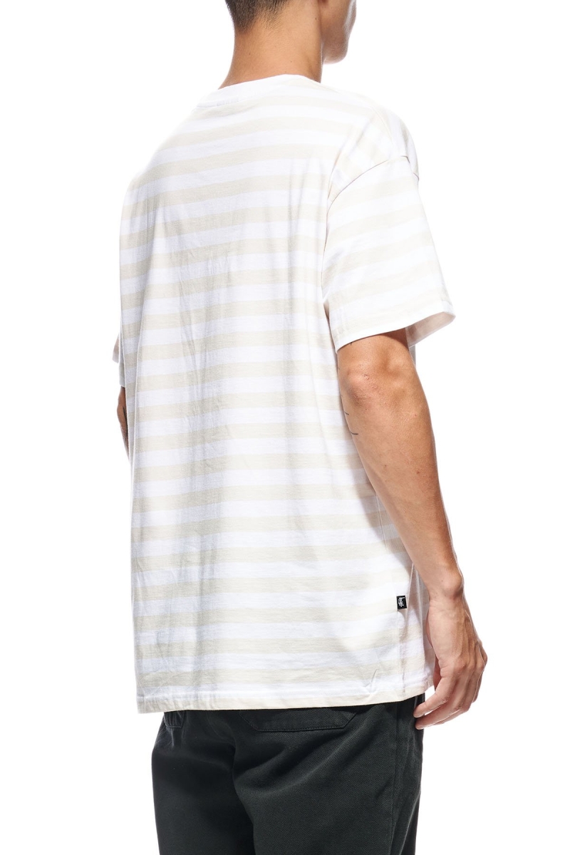 Orange Men's Stussy International Stripe SS T Shirts | CA0000225